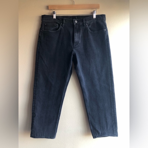 Theory Men’s Straight Denim Black Jeans Pant 34/25